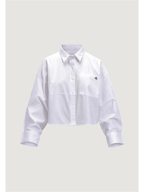 cotton poplin croppes shirt CALVIN KLEIN JEANS | LV047F104GYAA